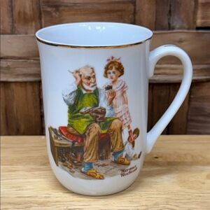 Vintage Norman Rockwell Mug The Cobbler